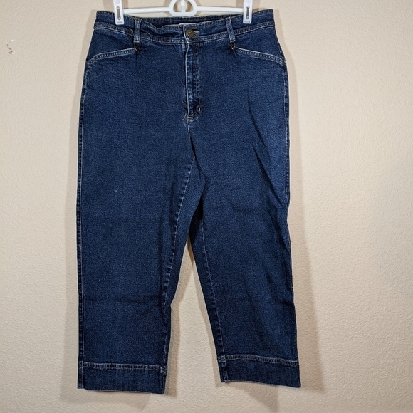 Liz Claiborne Tabitha Cropped Denim Jeans - Picture 1 of 4